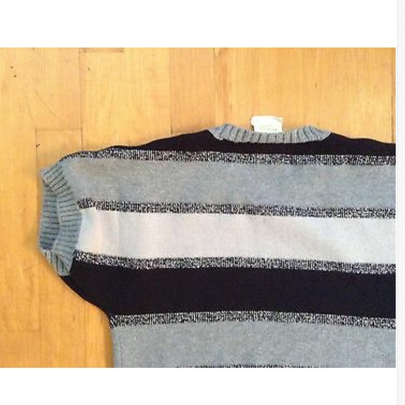 Crazy 8 Girls Gray Strped Sweater Sz Large 10/12 - Picture 9 of 9